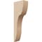 Ekena Millwork 2"W x 4"D x 12"H Thin Carmel Rough Cedar Woodgrain TimberThane Corbel, Primed Tan CORUR02X04X12CARRCPR - alternate 1